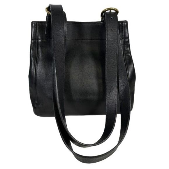 COACH VINTAGE 4157 Black LEATHER Waverly SOHO Shoulder BUCKLE BAG Tote Purse - Picture 1 of 16